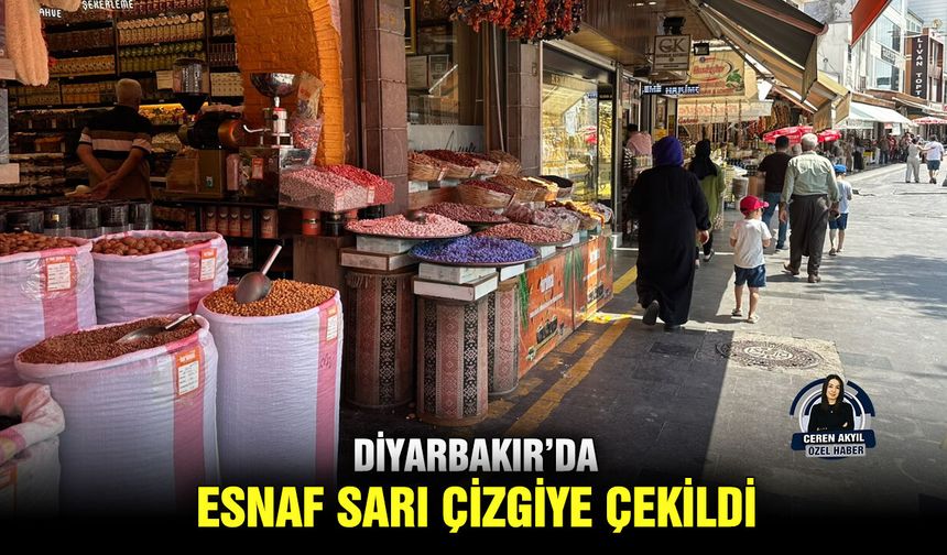 Diyarbakır’da esnaf sarı çizgiye çekildi