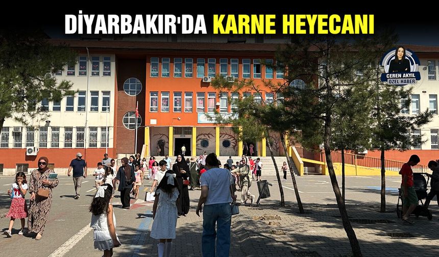 Diyarbakır'da karne heyecanı