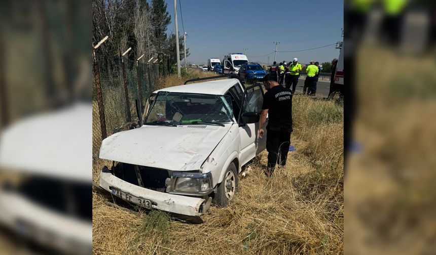 Diyarbakır’da Pikap takla attı: 1’i çocuk 7 yaralı
