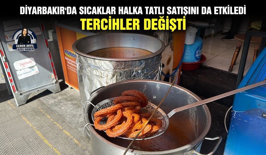 Diyarbakır'da sıcaklar halka tatlı satışını da etkiledi; Tercihler değişti