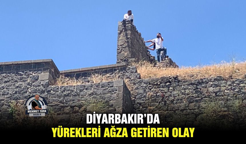 Diyarbakır’da yürekleri ağza getiren olay