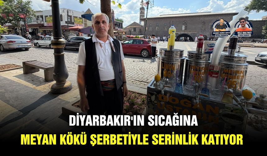 Diyarbakır'ın sıcağına meyan kökü şerbetiyle serinlik katıyor