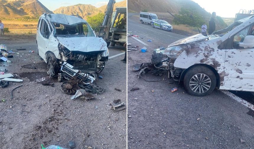 Elazığ’da takla atan araçta 5 yaralı
