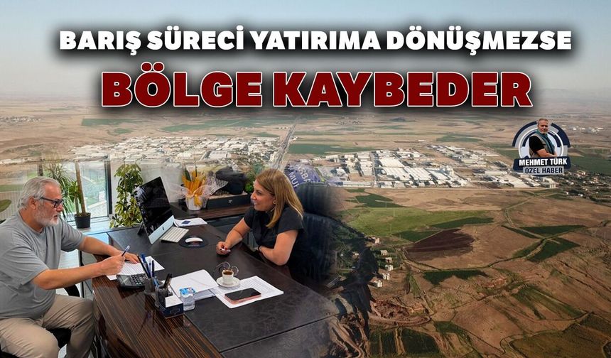 "Barış süreci yatırıma dönüşmezse bölge kaybeder"