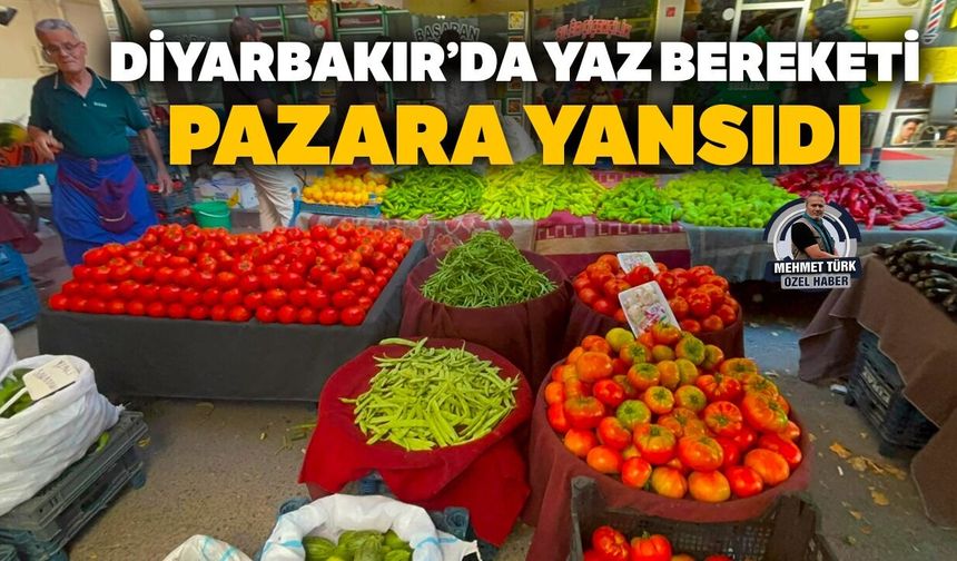 Diyarbakır’da yaz bereketi pazara yansıdı
