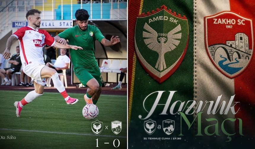 Amedspor Zahospor maçı 1-0 sonuçlandı