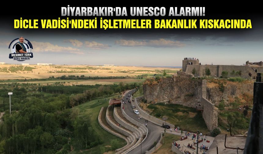 Diyarbakır'da UNESCO alarmı! Dicle Vadisi'ndeki işletmeler bakanlık kıskacında
