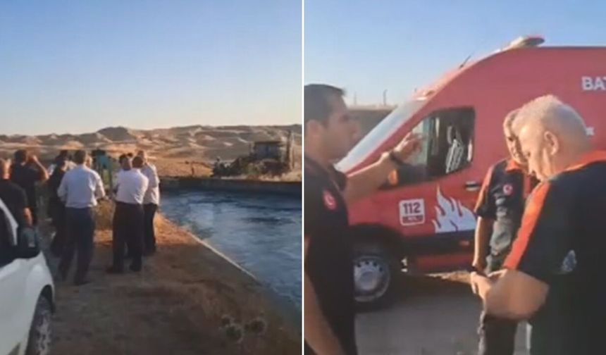Diyarbakır’da sulama kanalına giren çoban için arama çalışması
