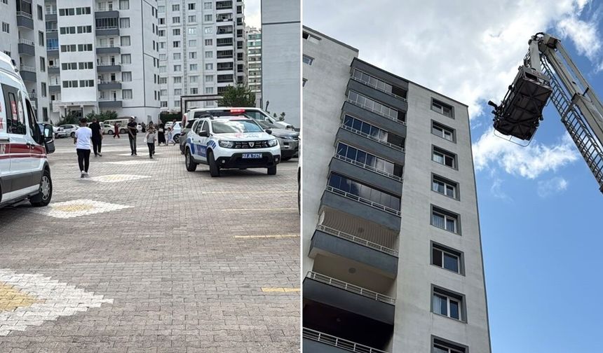 Diyarbakır'da 14 katlı apartmanda yangın