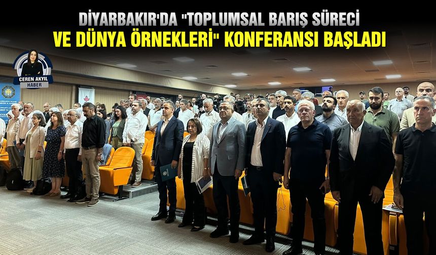 Diyarbakır'da "Toplumsal Barış Süreci ve Dünya Örnekleri" konferansı başladı