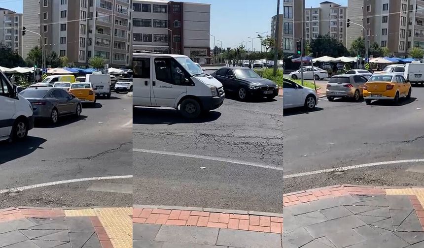 Diyarbakır’daki pazar trafiği isyan ettirdi!