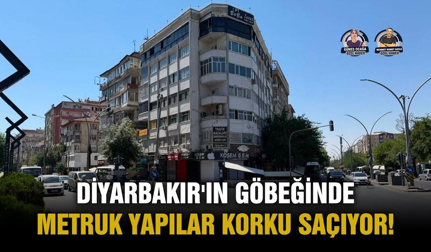 Diyarbakır'ın göbeğinde metruk korku saçıyor!