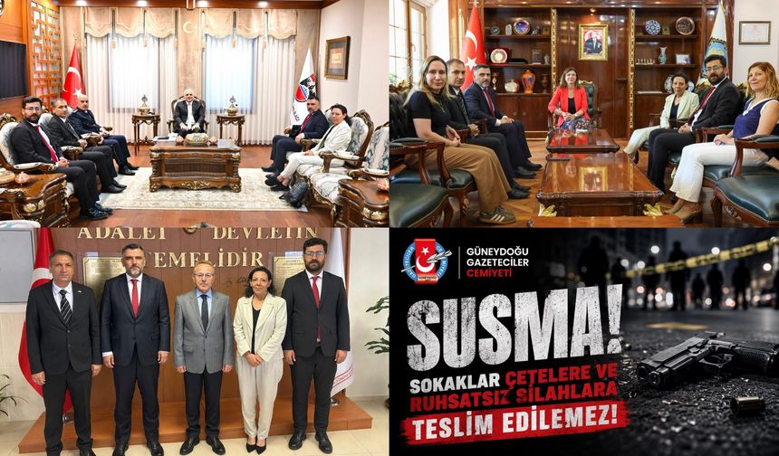 Güneydoğu Gazeteciler Cemiyeti’nden “Susma!” ziyaretleri