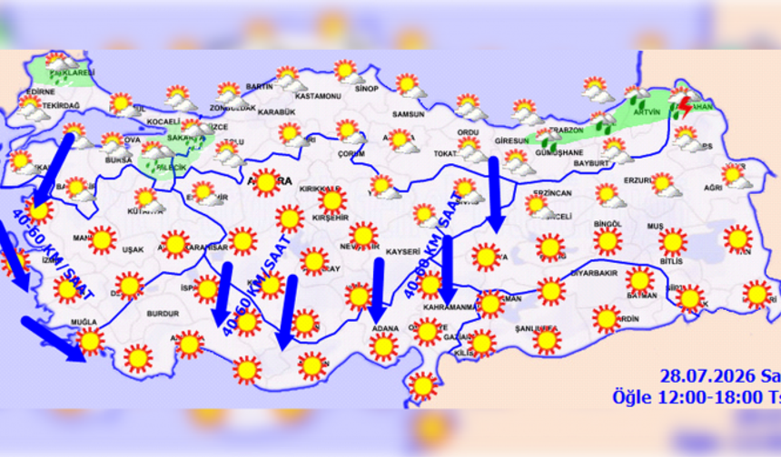 Diyarbakır'da 15 günlük hava durumu; aşırı sıcaklar geliyor