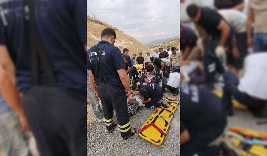 Siirt'te otomobil takla attı: 1’i ağır 3 yaralı