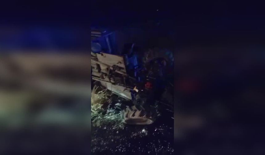 Şırnak'ta tarım aracı devrildi: 6 yaralı