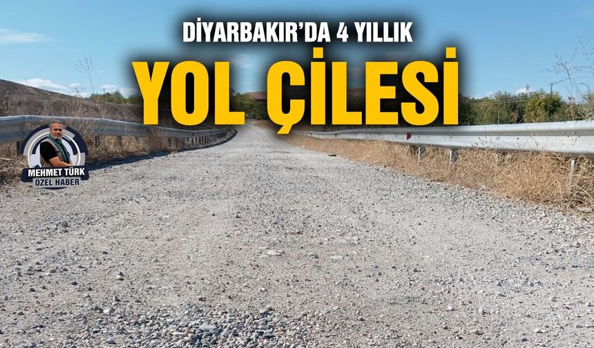 Diyarbakır’da bitmeyen 4 yıllık yol çilesi