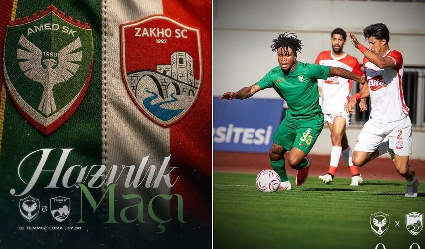 Amedspor Zahospor  karşılaşması ilk yarı golsüz kapandı