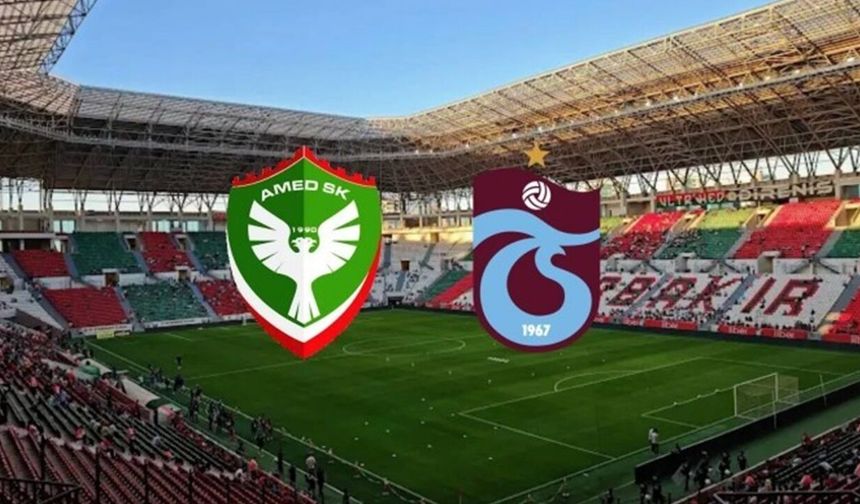 Amedspor Trabzonspor maçı başladı