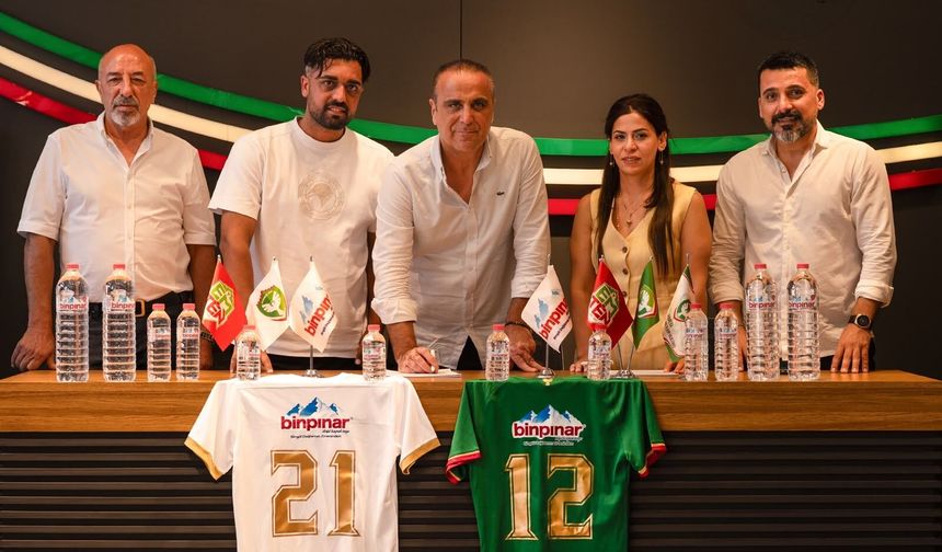 Amedspor Binpınar Su sponsorluğunu yeniledi