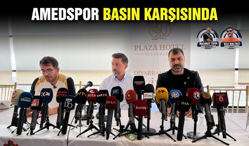 Amedspor basın karşısında