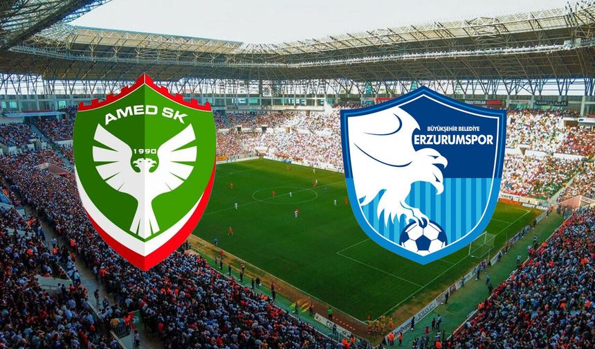 Amedspor-Erzurumspor maçı ilgi odağı oldu: Maça gelecek isimler belli oldu
