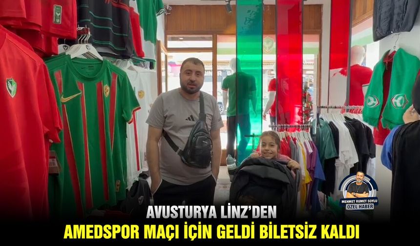 Avusturya Linz’den Amedspor maçı için geldi biletsiz kaldı