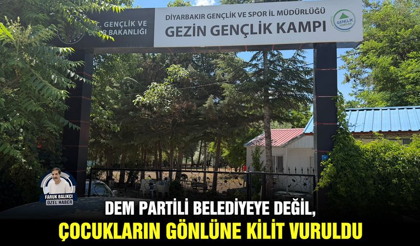DEM Partili Belediyeye değil, çocukların gönlüne kilit vuruldu