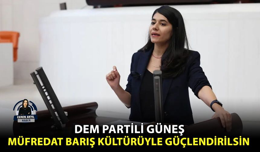 DEM Partili Güneş: Müfredat barış kültürüyle güçlendirilsin