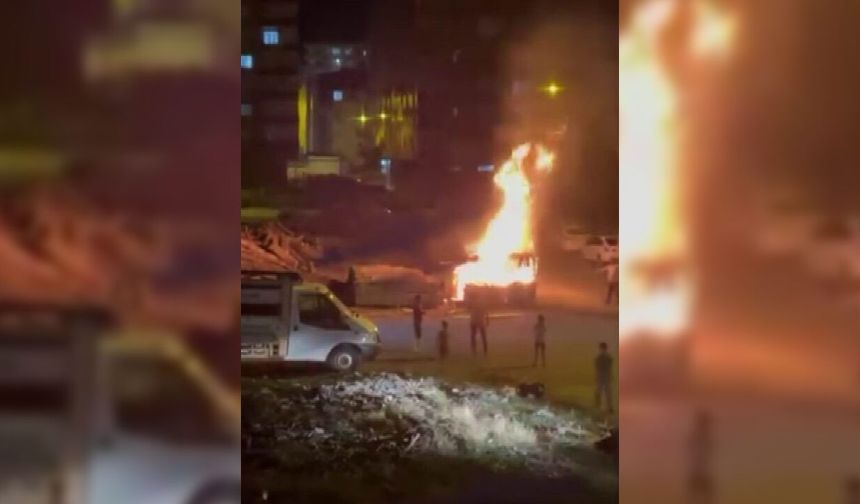 Diyarbakır'da Direkhane Sitesi'nde korkutan yangın