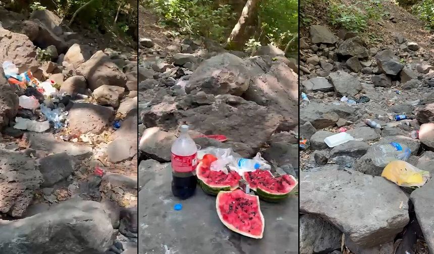 Diyarbakır Şeyhandede Şelalesi çöplüğe döndü
