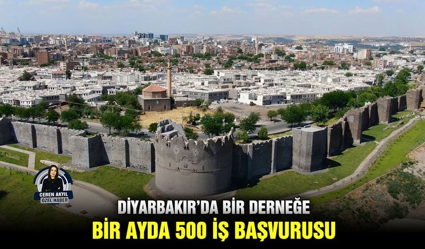 Diyarbakır’da bir derneğe bir ayda 500 iş başvurusu