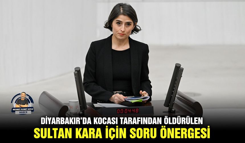 Diyarbakır’da kocası tarafından öldürülen Sultan Kara için soru önergesi