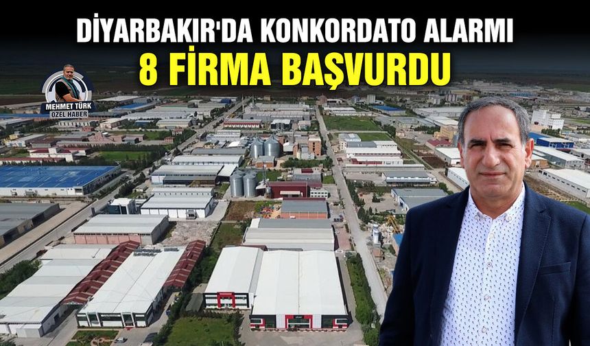 Diyarbakır'da konkordato alarmı: 8 firma başvurdu