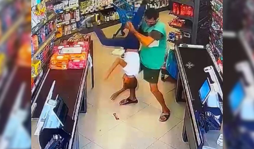 Markette çocuk dehşeti: Güldükleri için dövdüm