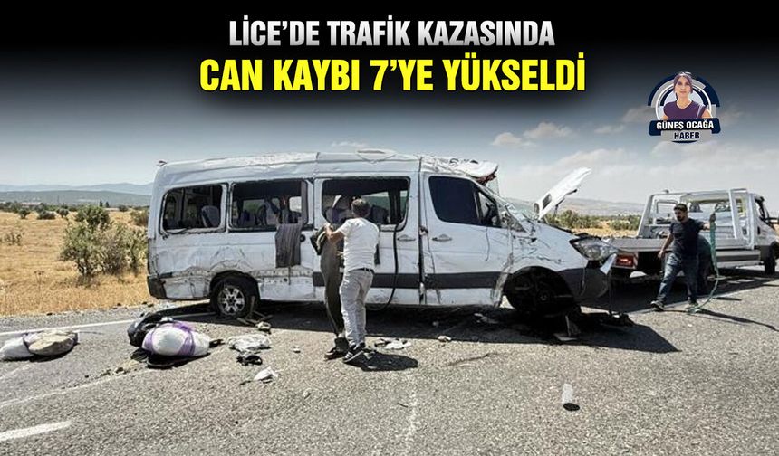 Lice’de trafik kazasında can kaybı 7’ye yükseldi