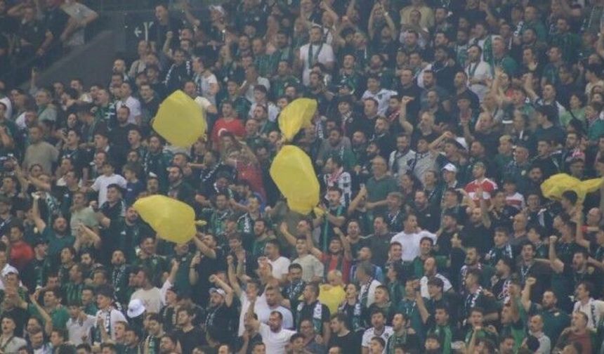 Amedspor maçında 'sarı torba' sallayan 5 kişiye ev hapsi