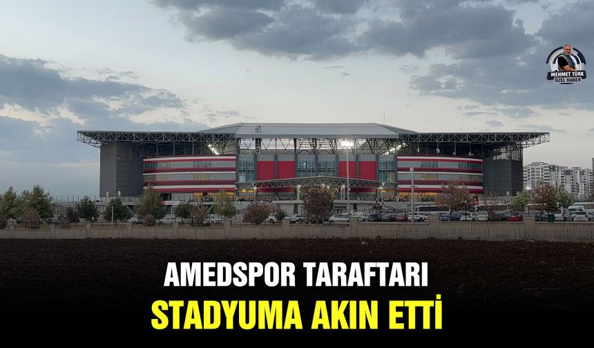 Amedspor taraftarı stadyuma akın etti