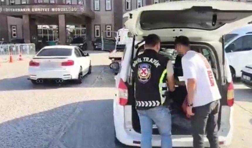 Diyarbakır'da makas atan 3 sürücüye 276 bin lira ceza