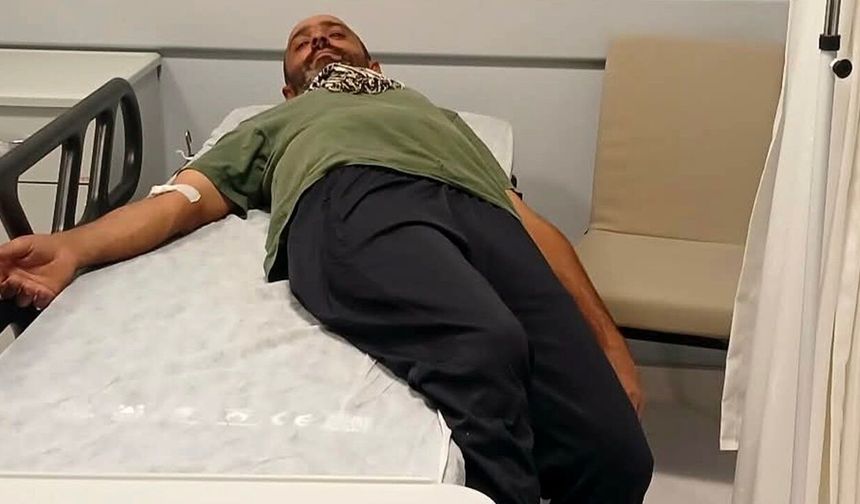 Ayı saldırısında kayadan düştü