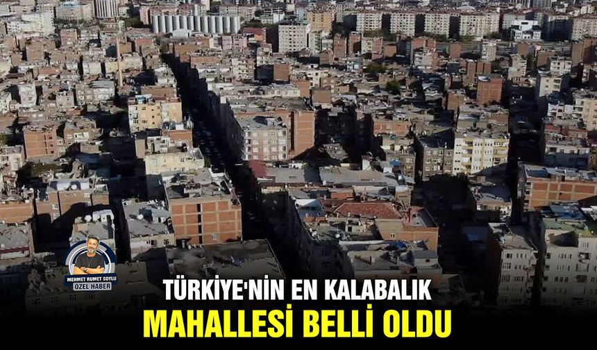 Türkiye'nin en kalabalık mahallesi belli oldu