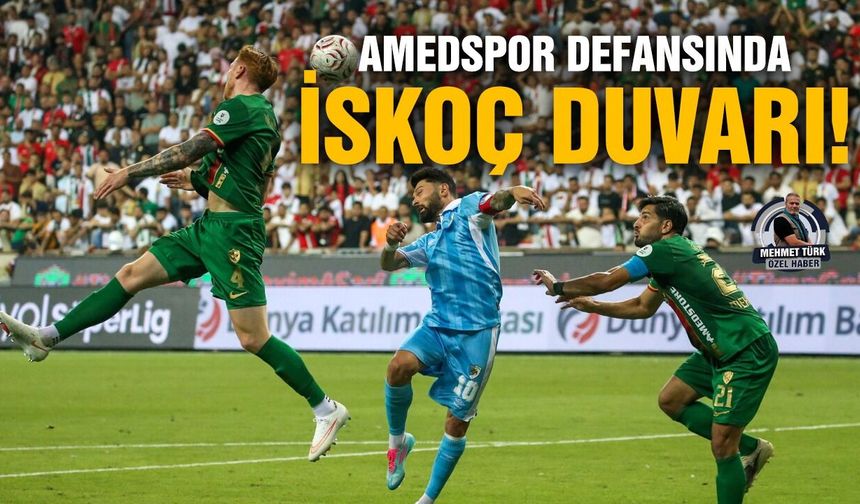 Amedspor defansında İskoç duvarı!