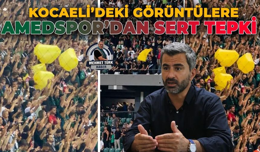 Kocaeli’deki görüntülere Amedspor’dan sert tepki