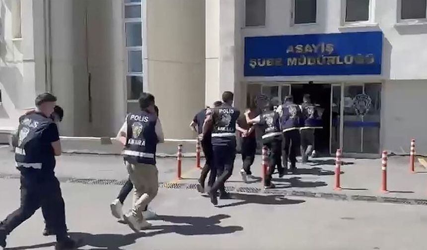 Ankara'da iki ayrı suç örgütüne yönelik operasyon: 8 tutuklama