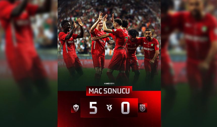 Amedspor gol oldu yağdı: 5-0