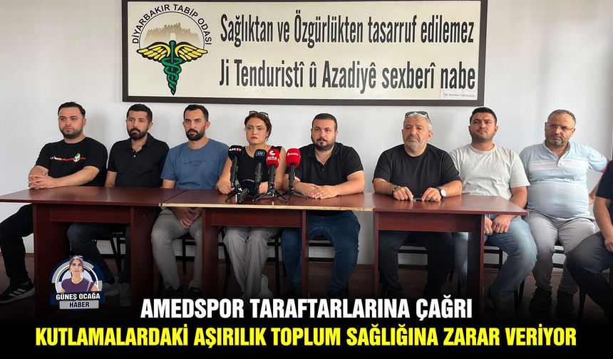 Amedspor taraftarlarına çağrı: Kutlamalardaki aşırılık toplum sağlığına zarar veriyor