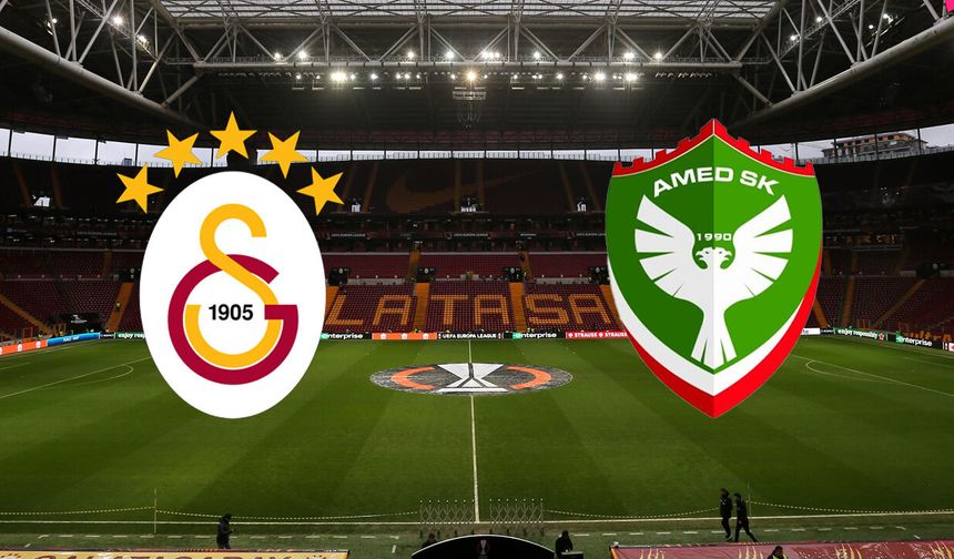 Amedspor'un Galatasaray maçı programı belli oldu