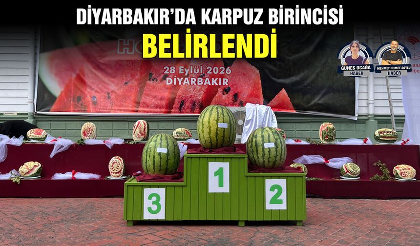 Diyarbakır’da karpuz birincisi belirlendi