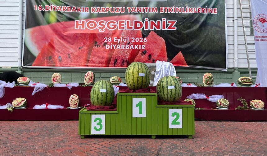 Diyarbakır’da karpuz birincisi belirlendi