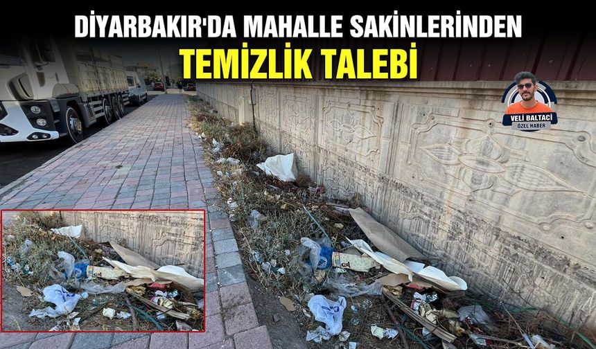 Diyarbakır'da Mahalle Sakinlerinden Temizlik Talebi